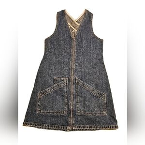 Vintage Lee Jeans Denim Dress Size 14